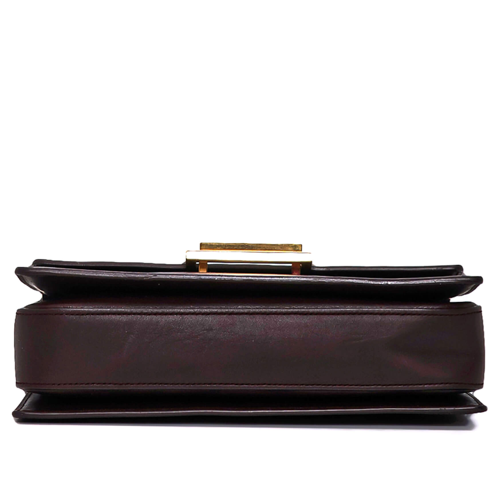 Yves Saint Laurent - Bordeaux Leather Lulu Medium Shoulder Bag